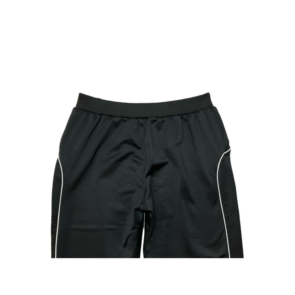 Nike Fit Dry Women's Black w/ White Stripe Sweatpants Pull-On W/Zip Pocket SZ L - Picture 3 of 12